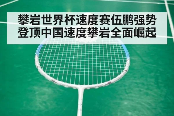 攀岩世界杯速度赛伍鹏强势登顶中国速度攀岩全面崛起